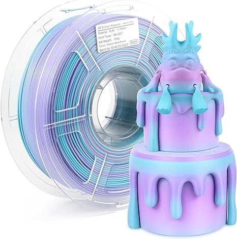 iSANMATE PLA+ BLUISH GREEN - PURPLE MATTE GRADIENT 1.75mm Filament 1kg roll