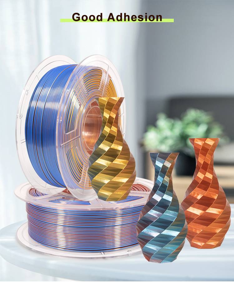 iSANMATE  Silk Copper-Blue-Gold Pla multi colour 1.75mm Filament 1kg roll