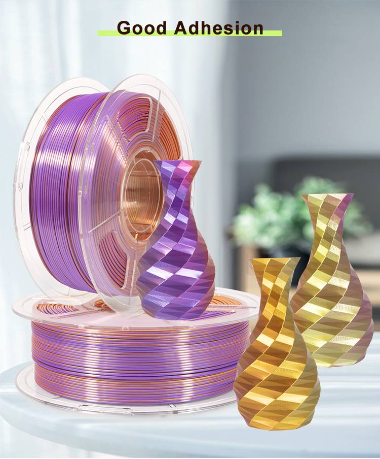 iSANMATE  Silk Gold-Purple-Copper Pla multi colour 1.75mm Filament 1kg roll