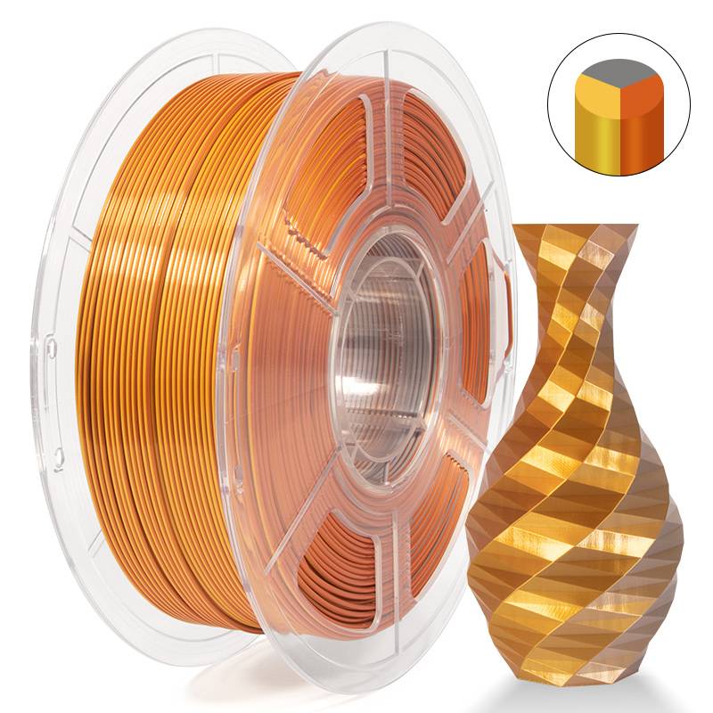 iSANMATE  Silk Gold-Silver-Copper Pla multi colour 1.75mm Filament 1kg roll