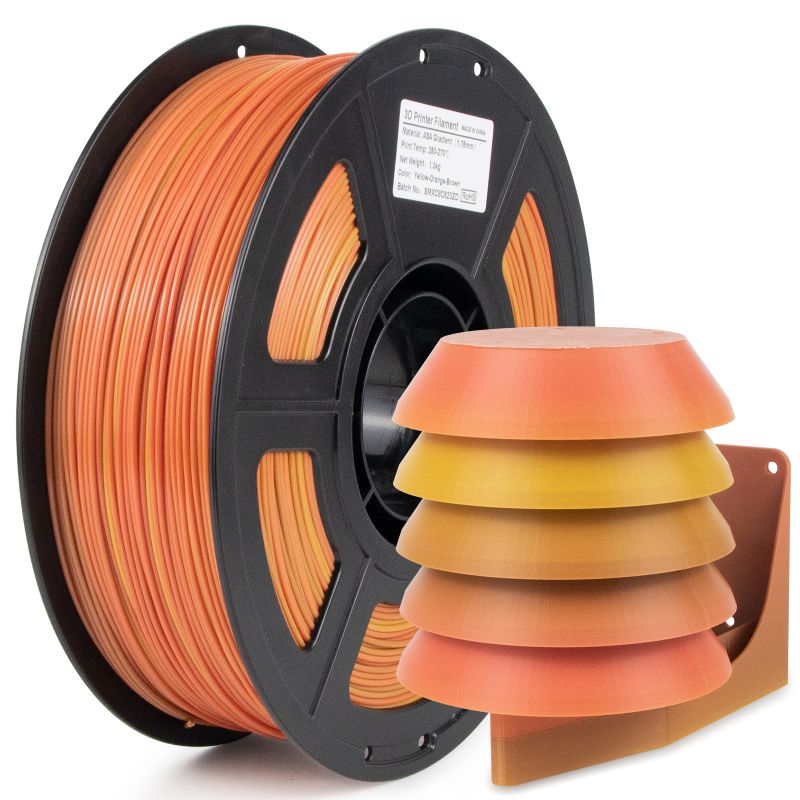 iSANMATE Yellow-Orange-Brown ASA Gradient filament 1.75mm 1kg roll