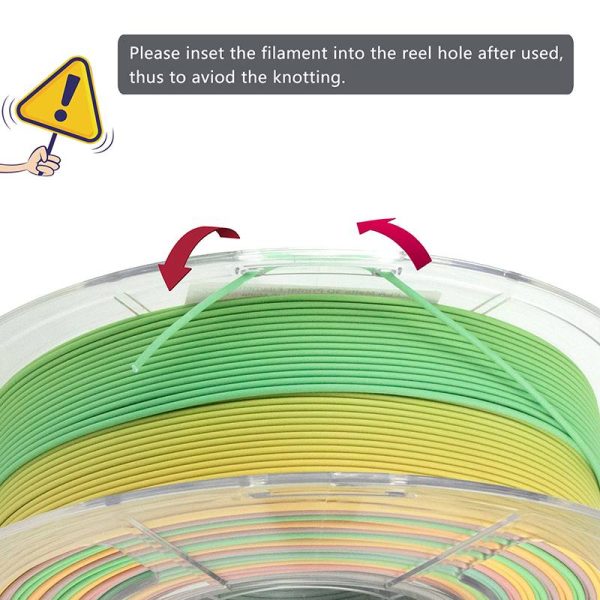 iSANMATE PLA+ HIGH SPEED MATTE RAINBOW COLOR 03 - 1.75mm Filament 1kg roll