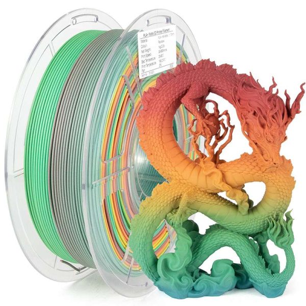 iSANMATE PLA+ HIGH SPEED MATTE RAINBOW COLOR 01 - 1.75mm Filament 1kg roll