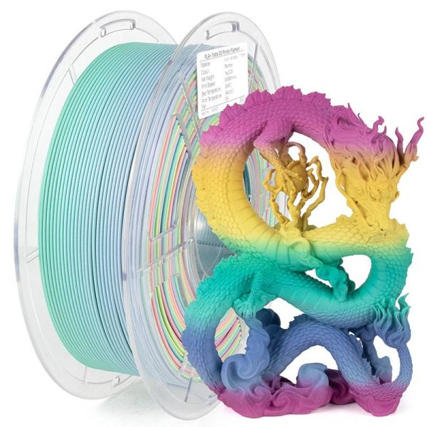 iSANMATE PLA+ HIGH SPEED MATTE RAINBOW COLOR 02 - 1.75mm Filament 1kg roll