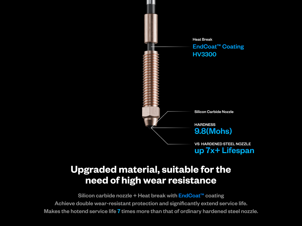 Phaetus Silicon carbide K1C (Creality) integrated nozzle