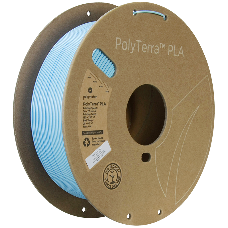 PolyTerra PLA Dual 1kg- Glacier Blue (Ice-Blue)