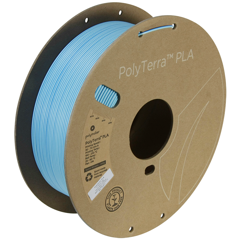 PolyTerra PLA Dual 1kg- Glacier Blue (Ice-Blue)