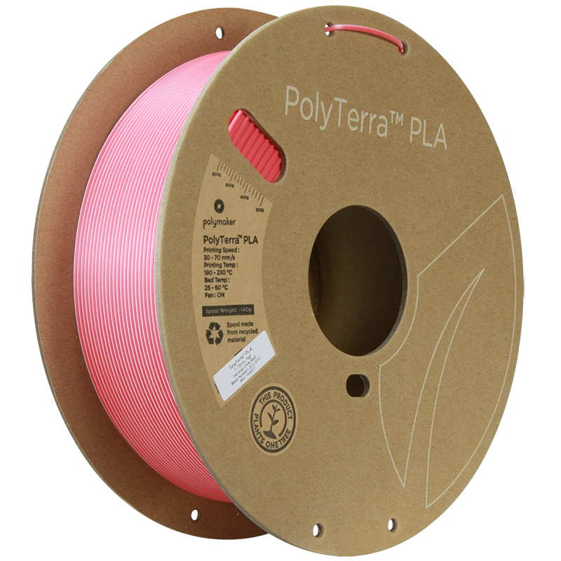 PolyTerra PLA Dual 1kg- Flamingo (Pink-Red)