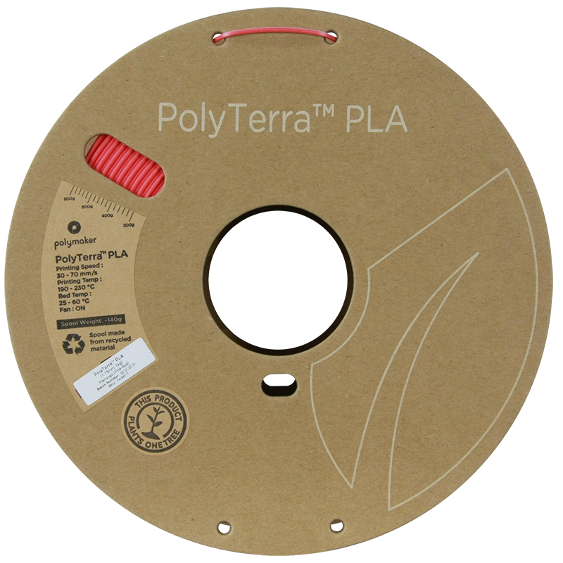 PolyTerra PLA Dual 1kg- Flamingo (Pink-Red)