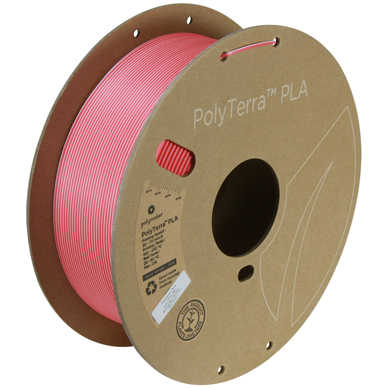 PolyTerra PLA Dual 1kg- Flamingo (Pink-Red)