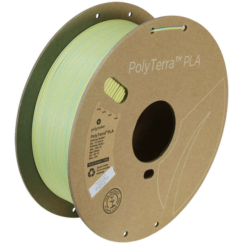 PolyTerra PLA Dual 1kg- Chameleon (Teal-Yellow)