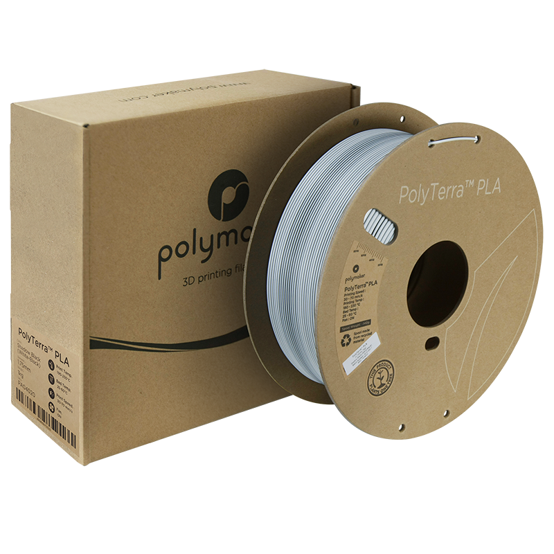 PolyTerra PLA Dual 1kg- Shadow Black (White-Black)