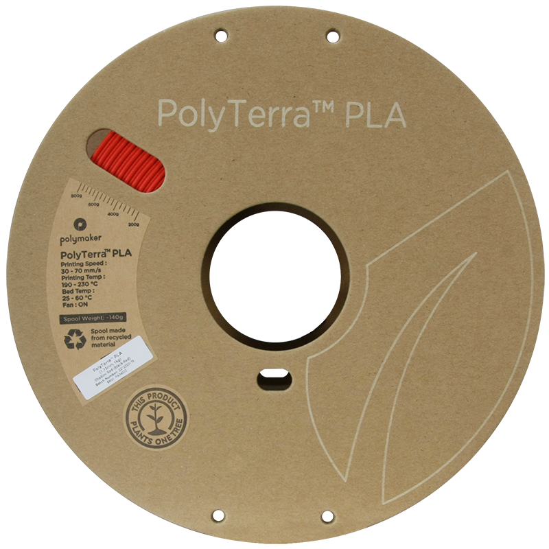 PolyTerra PLA Dual 1kg- Shadow Red (Black-Red)