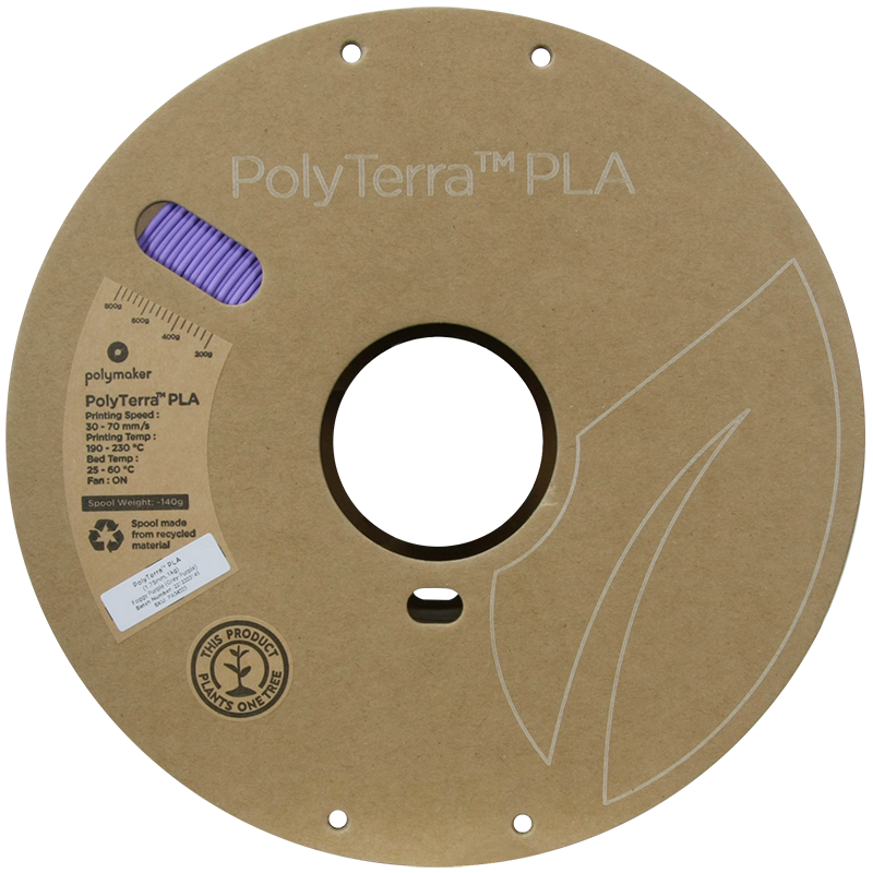 PolyTerra PLA Dual 1kg- Foggy Purple (Grey-Purple)