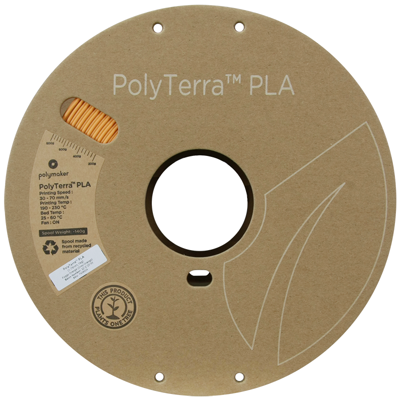 PolyTerra PLA Dual 1kg- Foggy Orange (Grey-Orange)