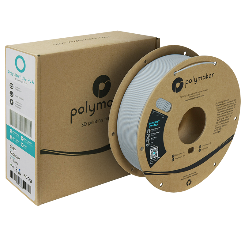 PolyLite™ LW-PLA 800g - Grey