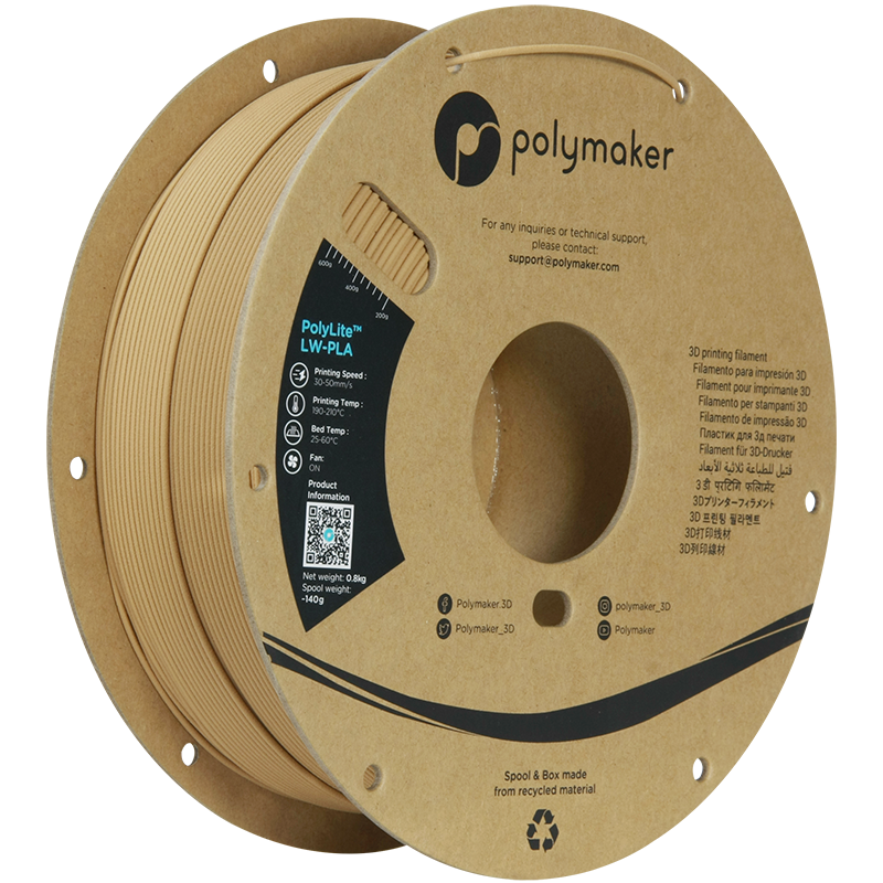 PolyLite™ LW-PLA 800g - Wood