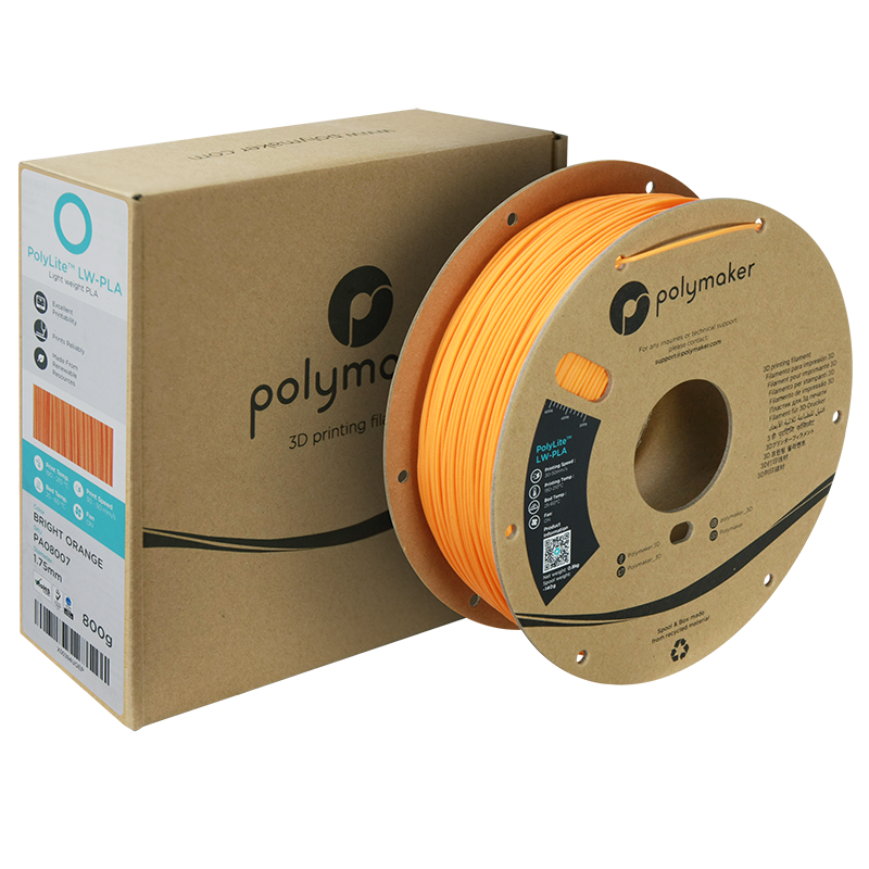 PolyLite™ LW-PLA 800g - Bright Orange