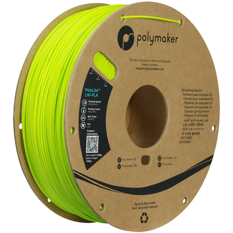 PolyLite™ LW-PLA 800g - Bright Green