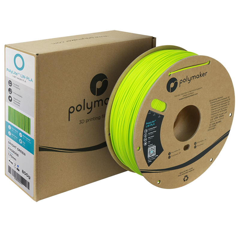 PolyLite™ LW-PLA 800g - Bright Green