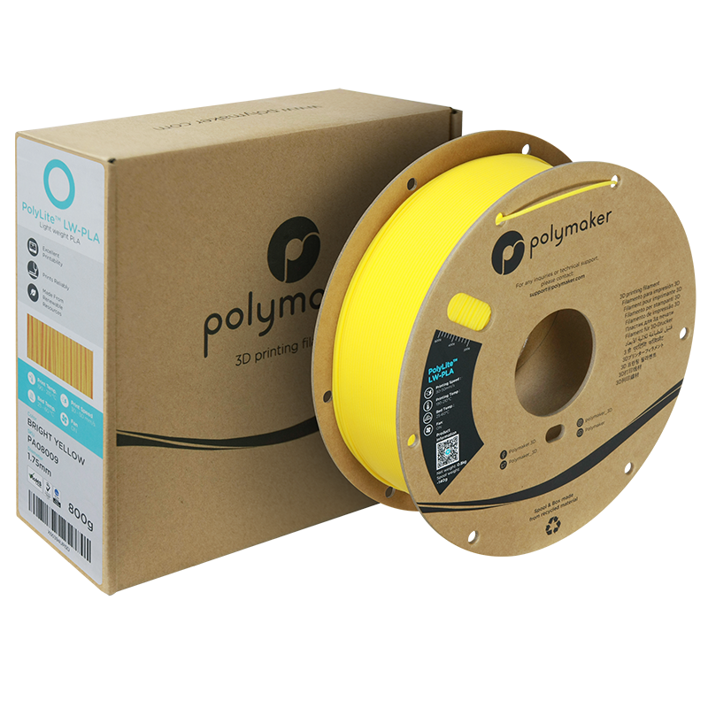 PolyLite™ LW-PLA 800g - Bright Yellow