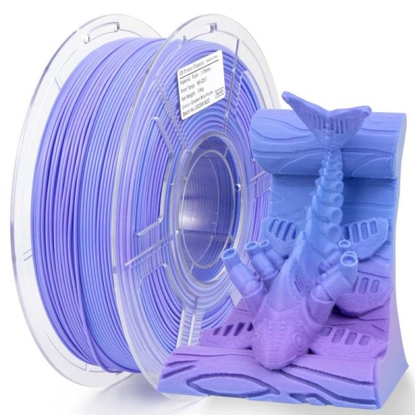 iSANMATE PLA+ BLUE & PURPLE MATTE GRADIENT 1.75mm Filament 1kg roll