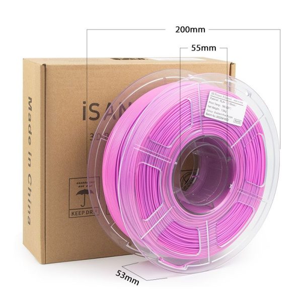 iSANMATE PLA+ PINK & PURPLE MATTE GRADIENT 1.75mm Filament 1kg roll