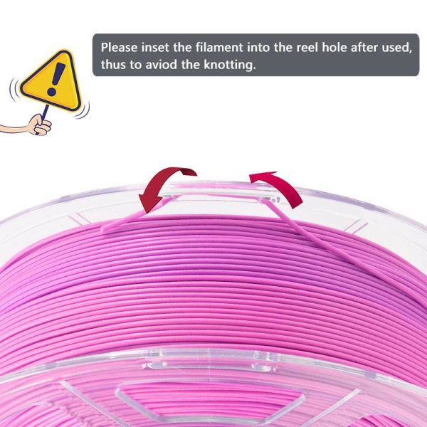 iSANMATE PLA+ PINK & PURPLE MATTE GRADIENT 1.75mm Filament 1kg roll