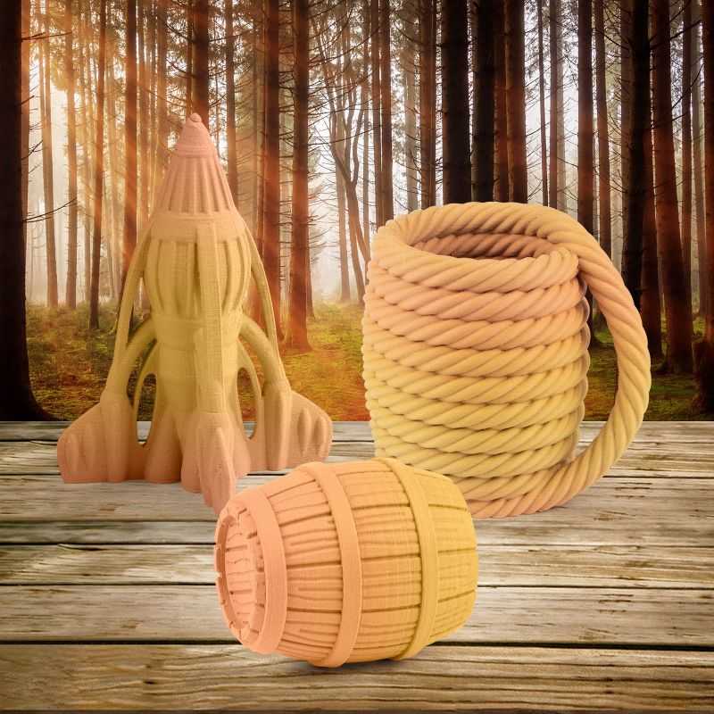 iSANMATE PLA+ WOOD MULTICOLOUR 1.75mm Filament 1kg roll