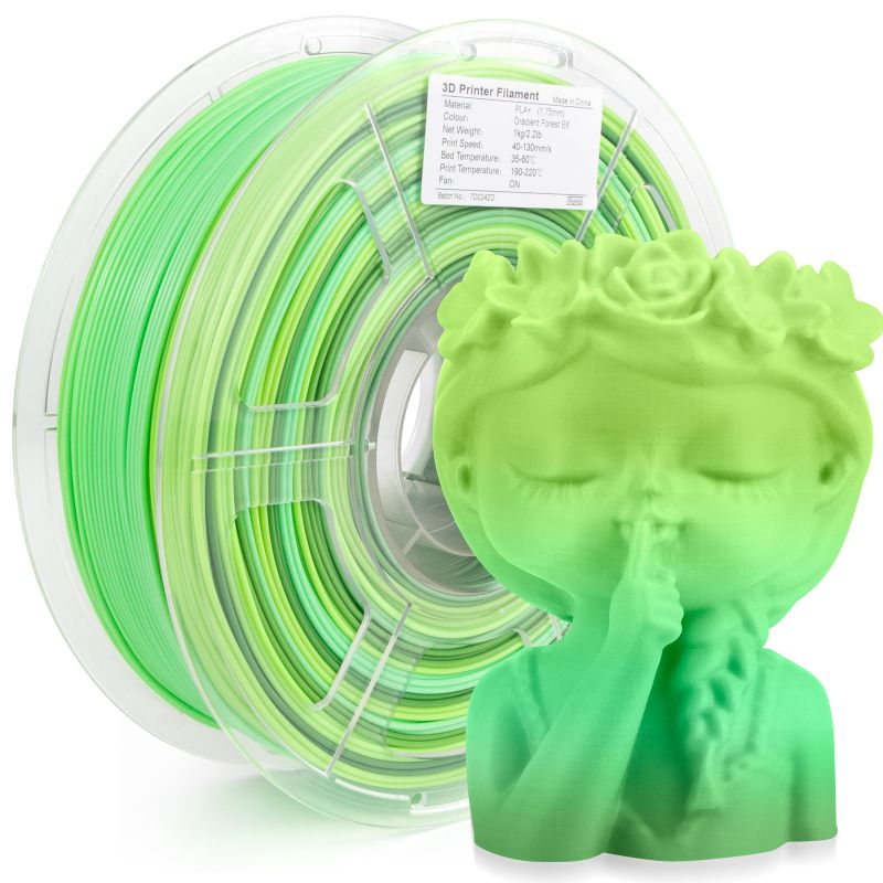 iSANMATE PLA+ FOREST ELF MATTE GRADIENT 1.75mm Filament 1kg roll