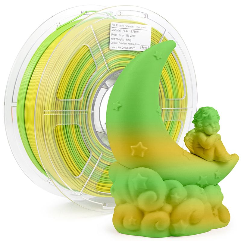 iSANMATE PLA+ YELLOW - GREEN MATTE GRADIENT 1.75mm Filament 1kg roll