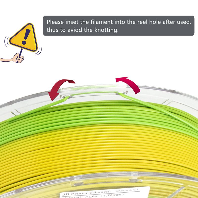 iSANMATE PLA+ YELLOW - GREEN MATTE GRADIENT 1.75mm Filament 1kg roll