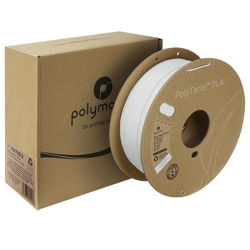 PolyTerra PLA Regular 1kg - Cotton White