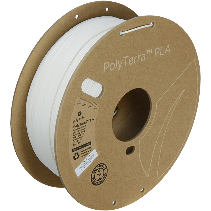 PolyTerra PLA Regular 1kg - Cotton White