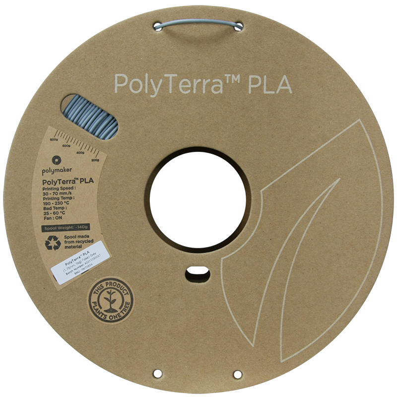 PolyTerra PLA Regular 1kg - Fossil Grey