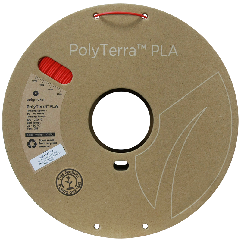 PolyTerra PLA Regular 1kg - Lava Red