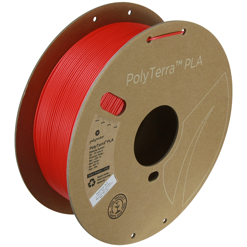 PolyTerra PLA Regular 1kg - Lava Red