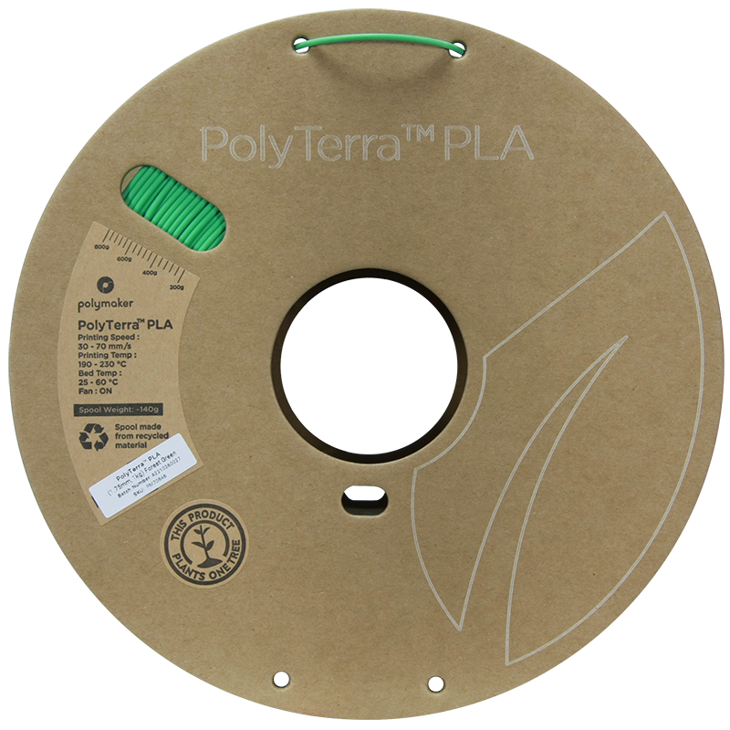 PolyTerra PLA Regular 1kg - Forest Green