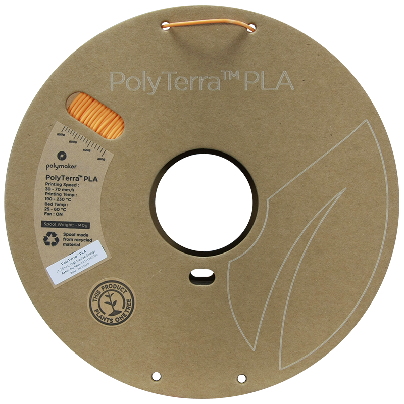 PolyTerra PLA Regular 1kg - Sunrise Orange