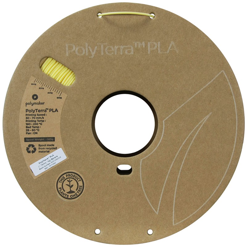 PolyTerra PLA Pastel 1kg- Banana