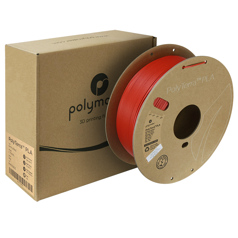 PolyTerra PLA Regular 1kg - Army Red