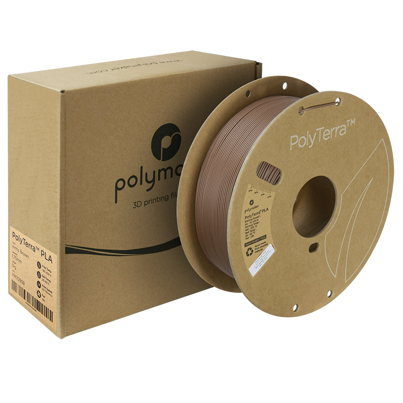 PolyTerra PLA Regular - Army Brown