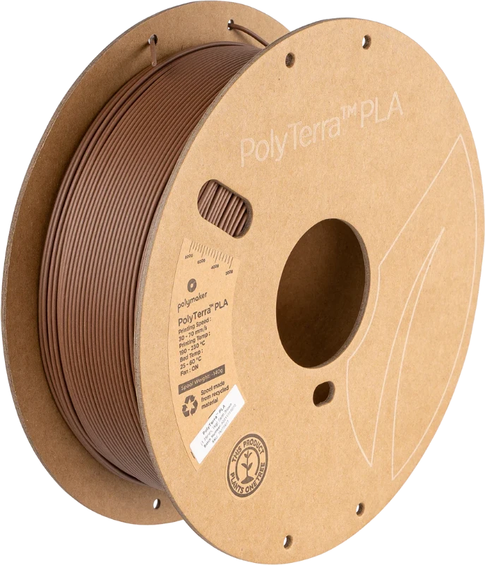 PolyTerra PLA Regular 1kg - Earth Brown