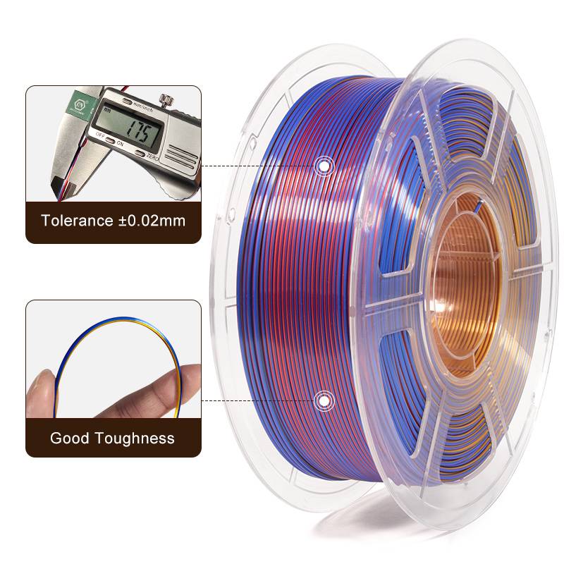 iSANMATE  Silk Red-Gold-Blue Pla multi colour 1.75mm Filament 1kg roll