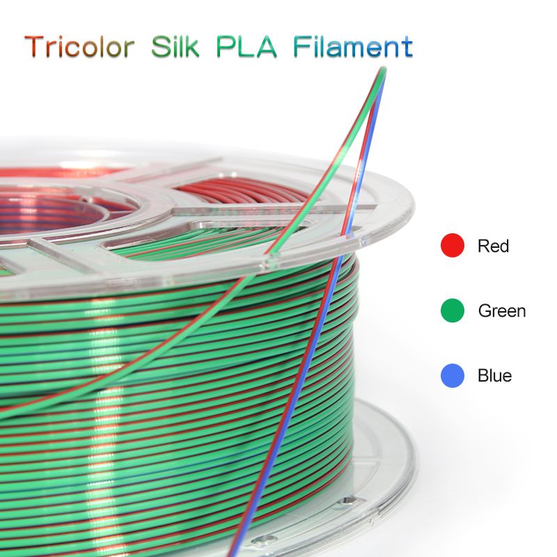 iSANMATE  Silk Red-Green-Blue Pla multi colour 1.75mm Filament 1kg roll