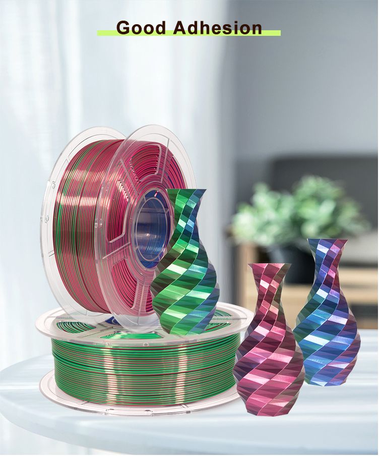 iSANMATE  Silk Rose Red- Green Blue Pla multi colour 1.75mm Filament 1kg roll