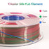 iSANMATE  Silk Rose Red- Green Blue Pla multi colour 1.75mm Filament 1kg roll