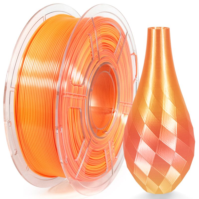 iSANMATE Silk Gradient Pink-Yellow PLA 1.75mm Filament 1kg roll