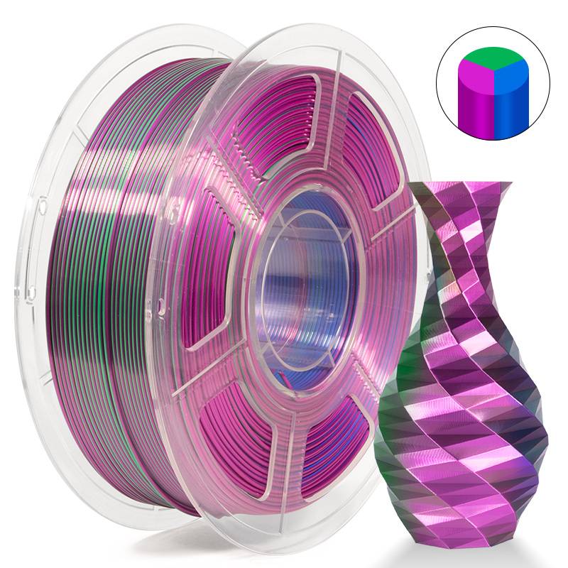 iSANMATE  Silk Blue-Green-Purple Pla multi colour 1.75mm Filament 1kg roll